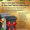Residents reminded to check their bin collections over the Christmas and New Year period