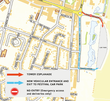 Festival Car Park - New Access