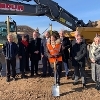 Campus turf cutting