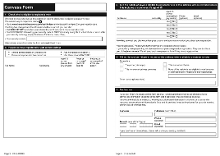 Canvass Form example