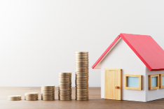 Council tax house and coins Council tax house and coins