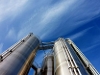 Low angle of a local power plant.